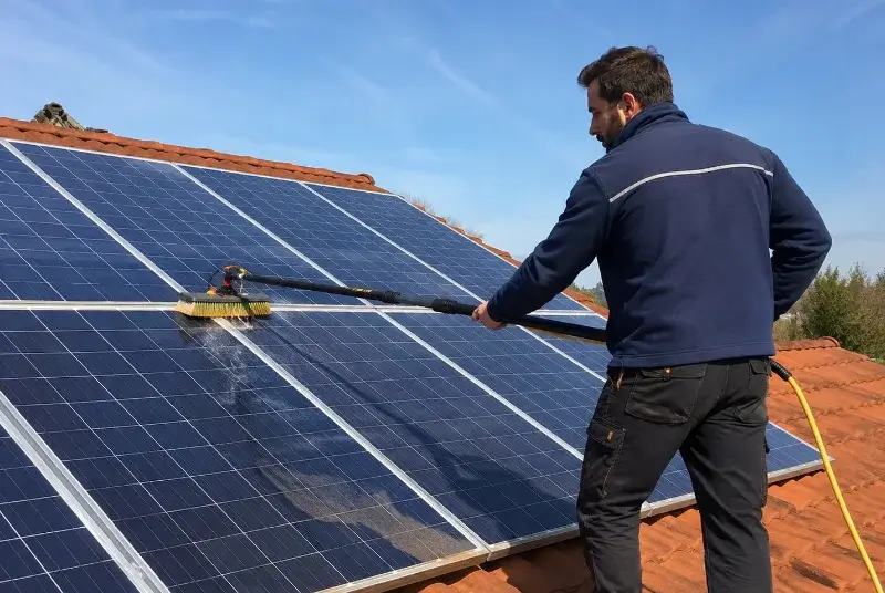 Nettoyage et entretien de panneaux solaires à Aspiran
